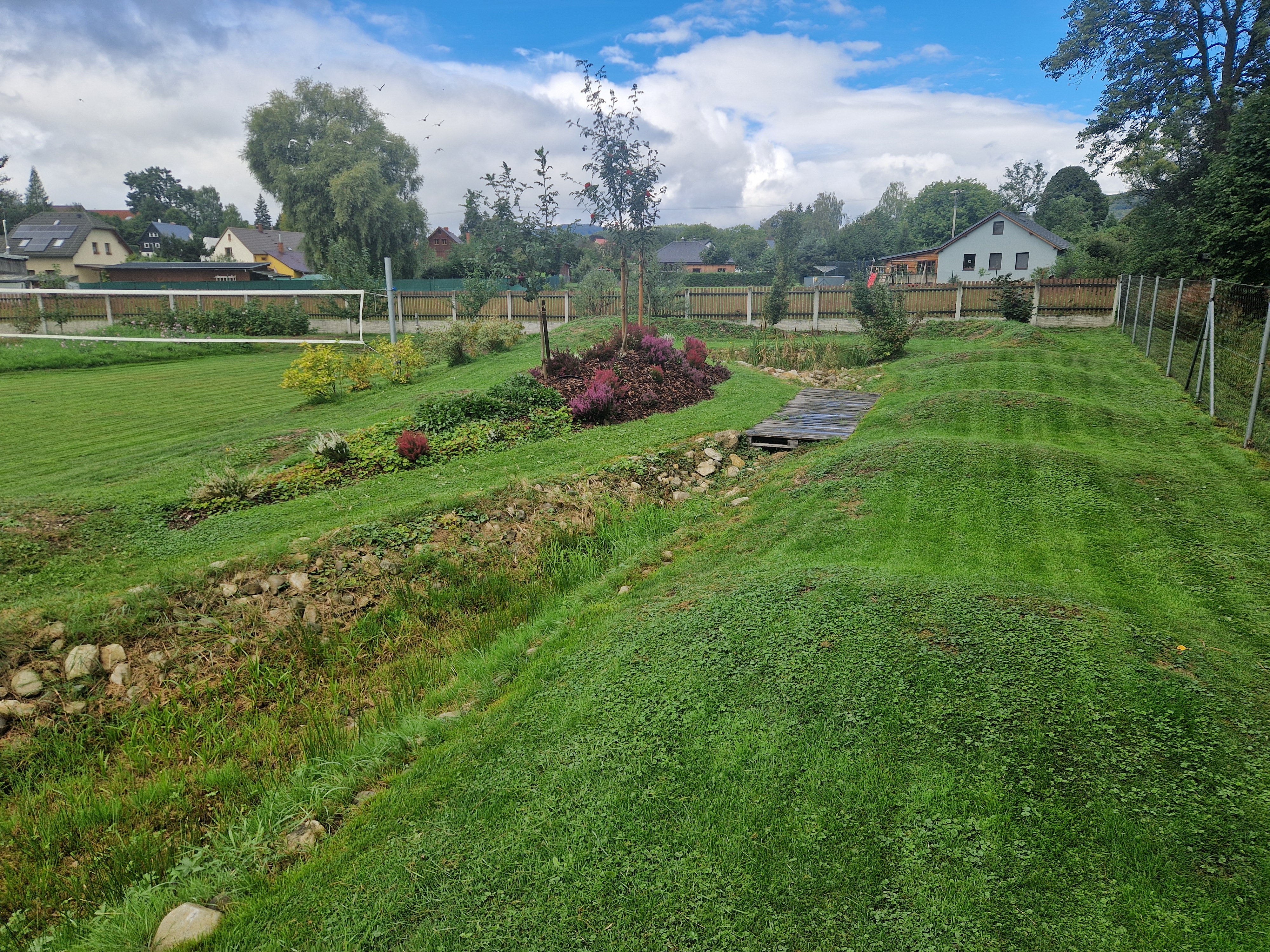 Pumptrack na zahradě
